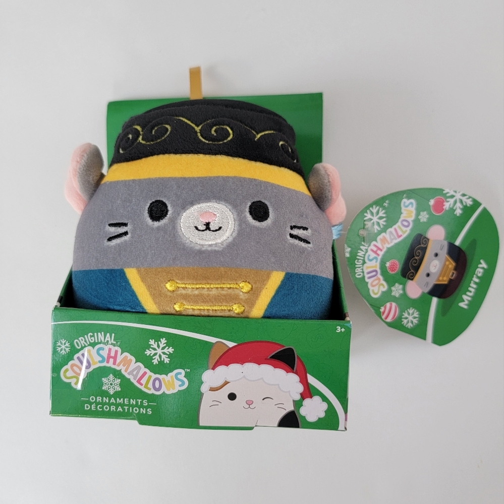 Nutcracker Murray Mouse Squishmallows - Plush Ornament, new excellent condition